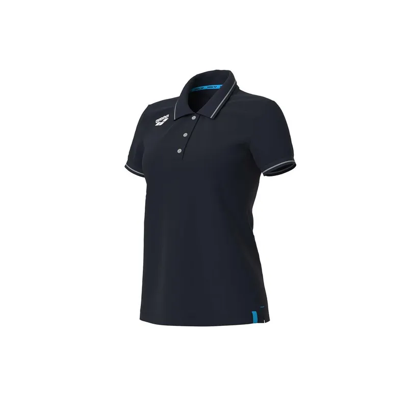 arena Polo-Shirt Baumwolle Damen Arena Team Solid, Bleu, – Produktbild 2 von 2