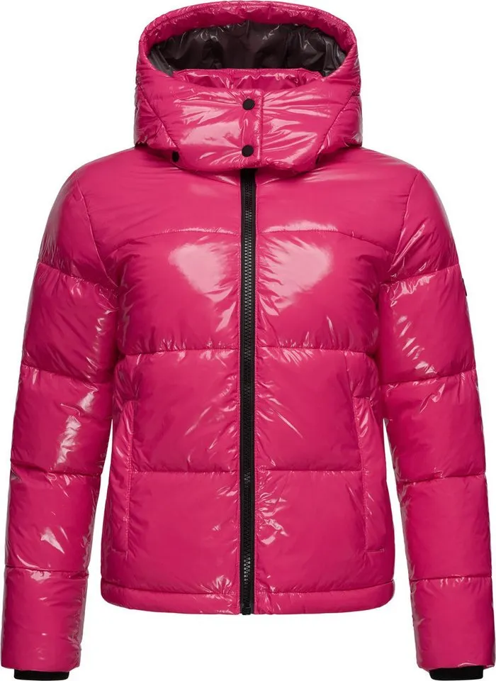 ragwear ragwear Steppjacke Roobie super stylische, gänzende Damen Winterjacke, Rosa, – Produktbild 4 von 5