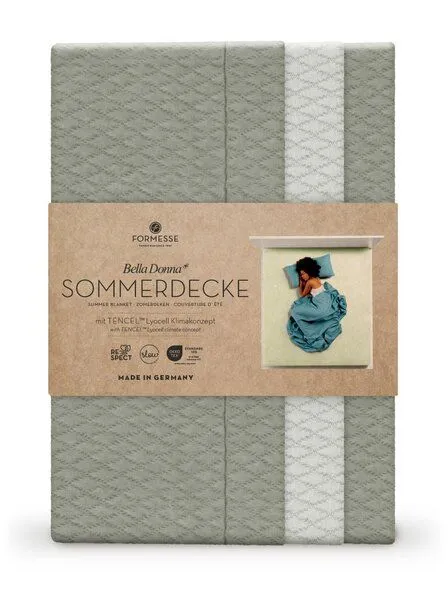 formesse formesse Bella Donna SET Sommerdecke + 1 x Kissenbezug, Graugrün 0633, – Produktbild 1 von 4