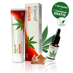Elpixol Elpixol Cannabis Gel mit 1.000 mg CBD - wärmend + 10 ml Cannabisöl gratis – Produktbild 1 von 1