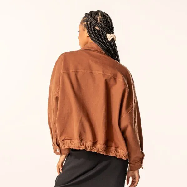 trueStory trueStory Jeansjacke - DAFNE, Brown (braun), – Produktbild 3 von 4