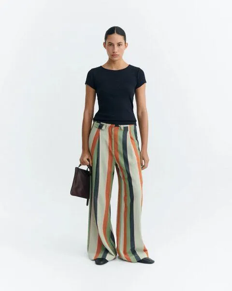 thinking mu thinking mu Quick Stripes Pat Pants, Quick stripes, – Produktbild 3 von 4