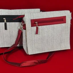 Schönes aus Indochina Schönes aus Indochina Umschlagtasche aus Baumwolle schwarzweiß gemustert – Produktbild 1 von 1