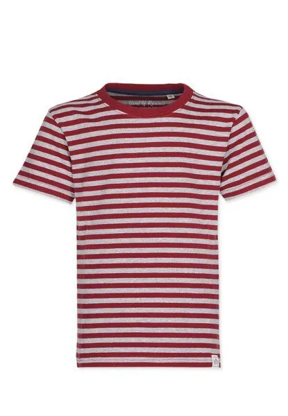 Band of Rascals Band of Rascals Striped T-Shirt, Brick-red, – Produktbild 2 von 3