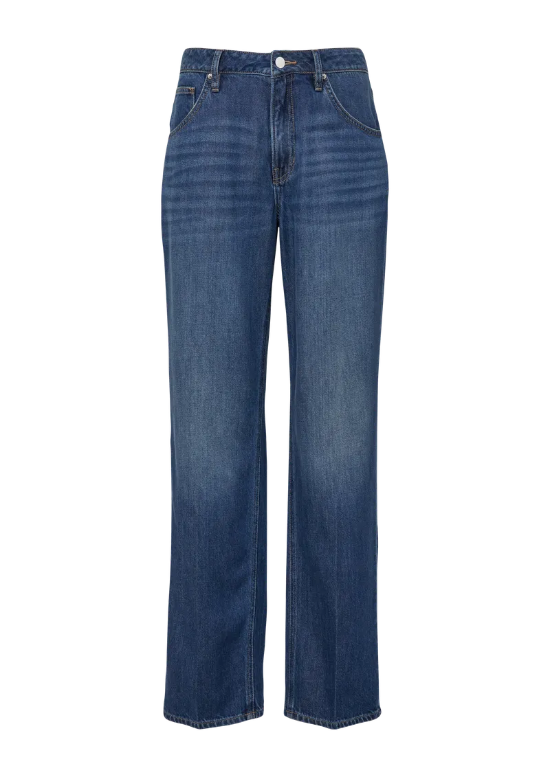 s.Oliver Jeans Beth Loose Boyfriend / Relaxed Fit / Mid Rise / Straight Leg, Blau, – Produktbild 1 von 4