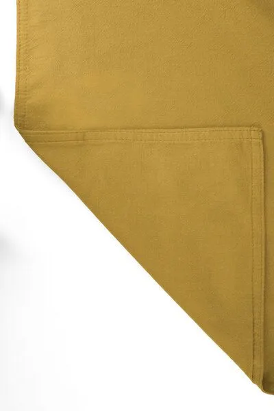 jilda-tex jilda-tex Tischläufer Renforce 100% Bio-Baumwolle Uni 50x160cm, Senfgelb, – Produktbild 4 von 4
