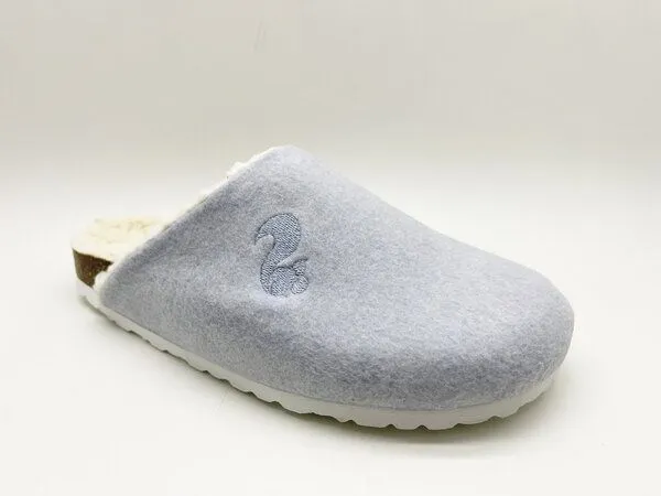 thies Veganer "thies ® Organic Bio Clog" aus zertifizierter Biobaumwolle, Light blue (hellblau), – Produktbild 2 von 4