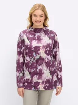 sheego Shirt bordeaux-bedruckt – Produktbild 1 von 1
