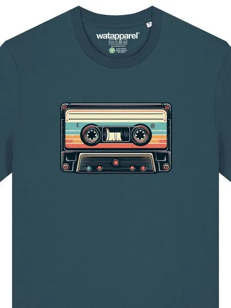 watapparel watapparel T-Shirt Unisex Retro Kassette, Stargazer, – Produktbild 3 von 3