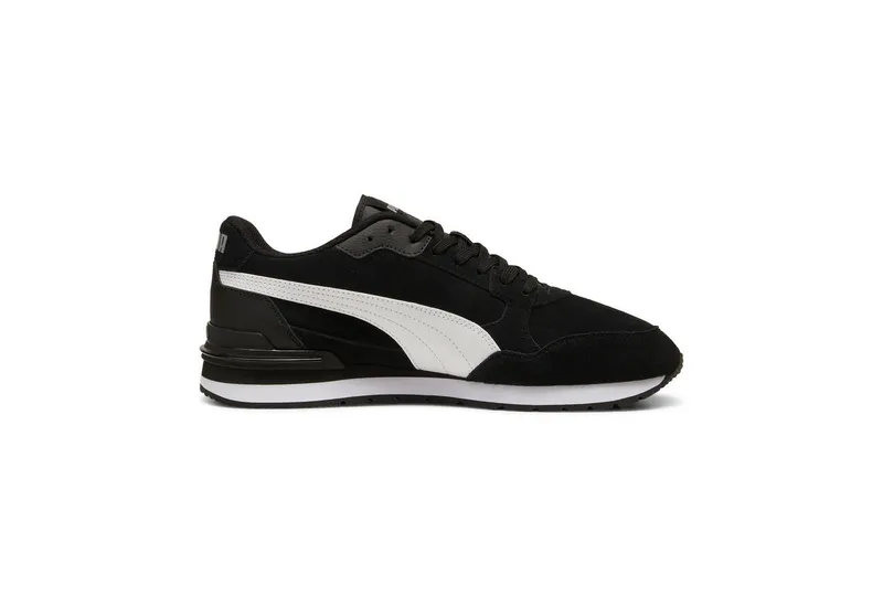 Puma Puma ST RUNNER V4 SD Sneaker mit Retro-Style, aus Leder, mit SOFTFOAM+ Einlegesohle, Schwarz, – Produktbild 3 von 5