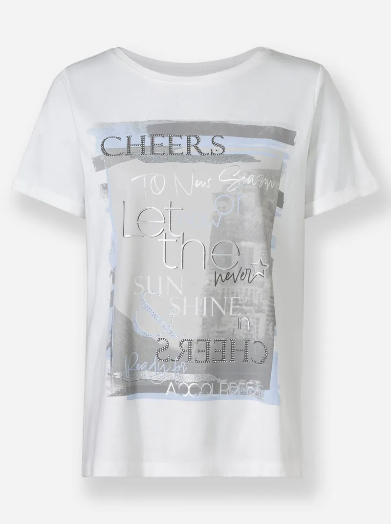 heine Kurzarmshirt ecru, Ecru, – Produktbild 1 von 2