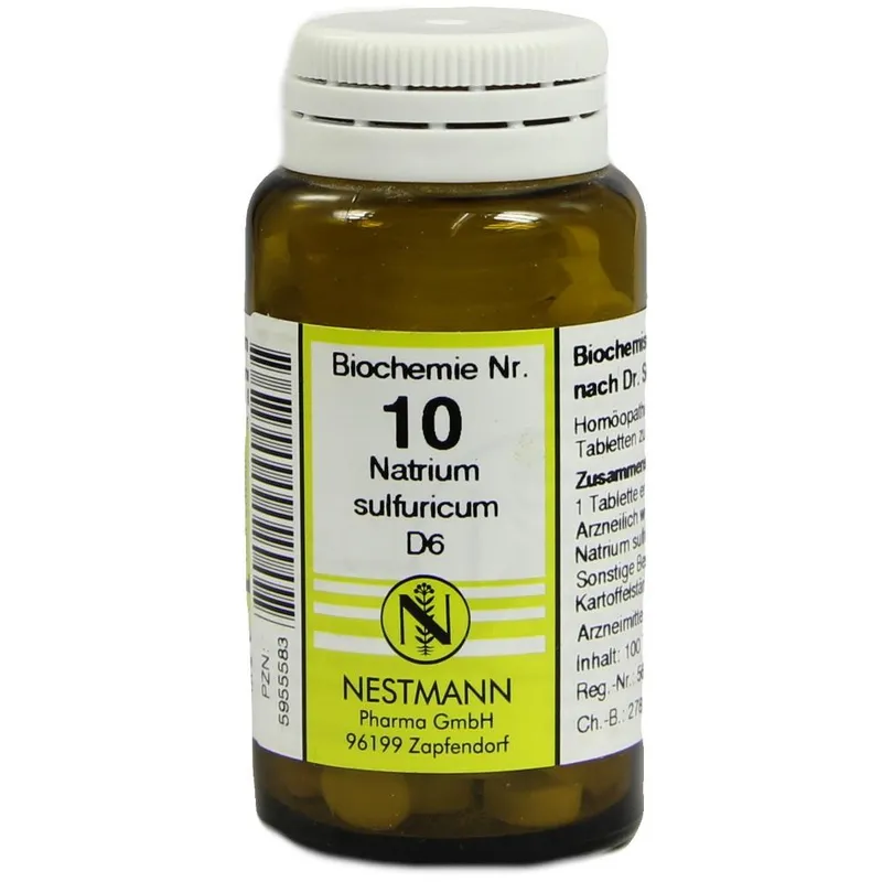 Nestmann Pharma BIOCHEMIE 10 Natrium sulfuricum D 6 100 St Tabletten – Produktbild 1 von 1