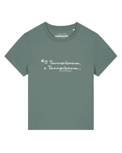 watapparel watapparel T-Shirt Frauen O Tannenbaum, Green bay, – Produktbild 1 von 2