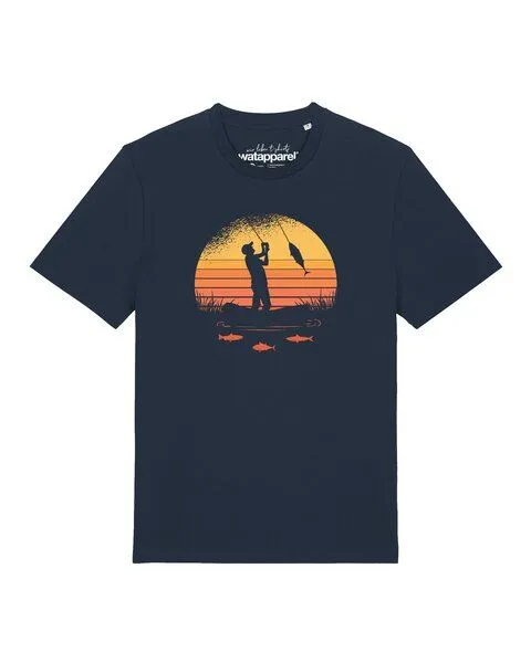 watapparel watapparel T-Shirt Unisex Angler, French navy, – Produktbild 1 von 2
