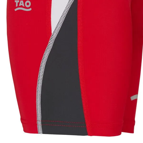 TAO Sportswear TAO Sportswear Kurze Herren Lauftight Ahu mit Reißverschlusstasche, Rot, – Produktbild 2 von 3