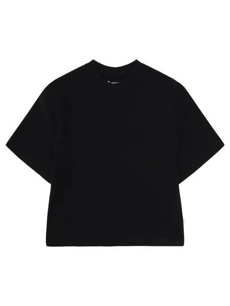 KnowledgeCotton Apparel KnowledgeCotton Apparel Lockeres T-Shirt aus Bio-Baumwolle, Schwarz-black-jet, – Produktbild 1 von 4