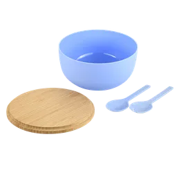 Kesper Kesper Salatschale, blau, Bambus – Produktbild 1 von 1