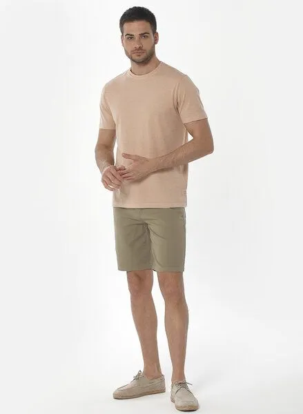 ORGANICATION ORGANICATION Five-Pocket-Shorts aus Bio-Baumwolle, Grün(olive), – Produktbild 2 von 3