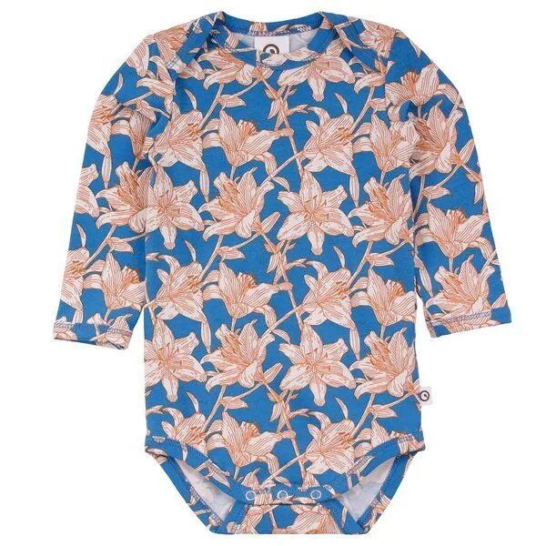 Fred's World by Green Cotton Fred's World by Green Cotton Body Lilien, Blau, – Produktbild 1 von 2