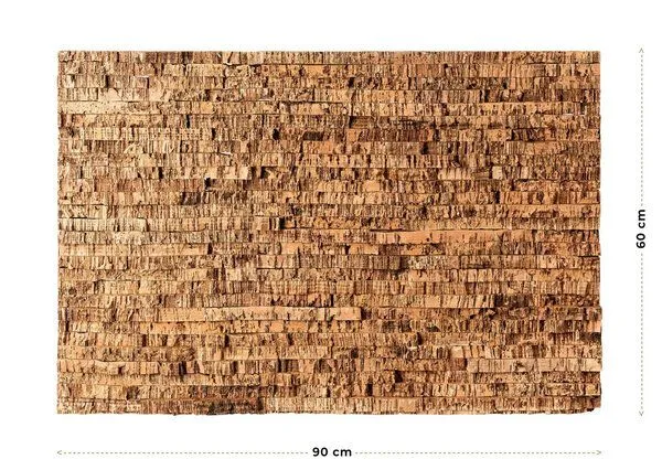 Kork-Deko Kork-Deko 150,44 €/m²: Naturkork-Platte zur Wandgestaltung | 90x60 cm – Produktbild 2 von 6