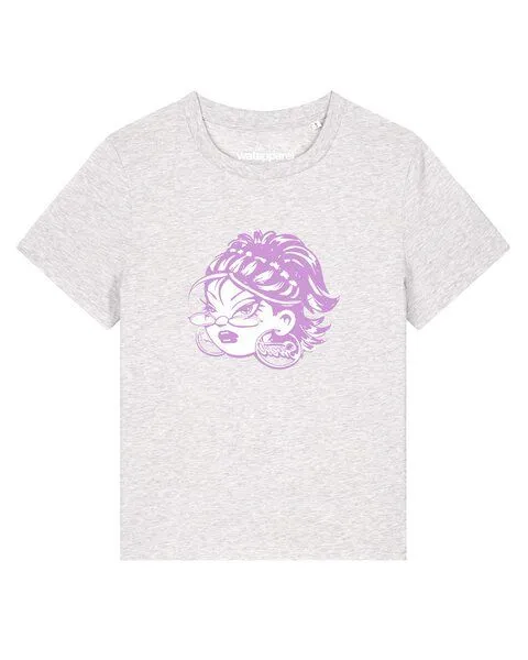 watapparel watapparel T-Shirt Frauen Babe, Cool heather grey, – Produktbild 1 von 2