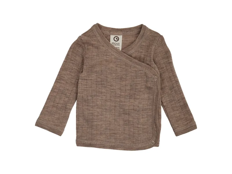 Müsli by Green Cotton Müsli by Green Cotton Baby Wickeljacke SW rip, Braun, – Produktbild 1 von 2