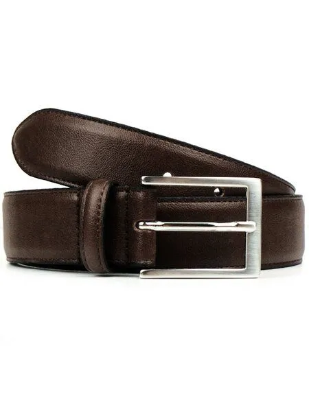 Will's Vegan Shop Will's Vegan Shop Klassischer Gürtel, 3,5 cm Herren, Dark brown, – Produktbild 1 von 4