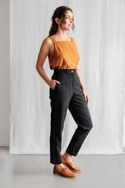 Jyoti - Fair Works Jyoti - Fair Works Bio-Baumwoll Hose Suhrut Schwarz – Produktbild 2 von 4