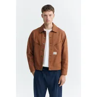 thinking mu Thinking MU Herren vegan Jacke Cannon Aus Denim Naturfarben Braun Gefärbt – Produktbild 1 von 1