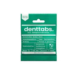 Denttabs DENTTABS Mint (125 Stück) - in den Varianten mit und ohne Fluorid – Produktbild 1 von 1