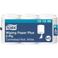 Tork Tork Mehrzweck-Papierwischtücher mit Innenabrollung M2, 6 x 457 Blatt, weiß – Produktbild 1 von 1