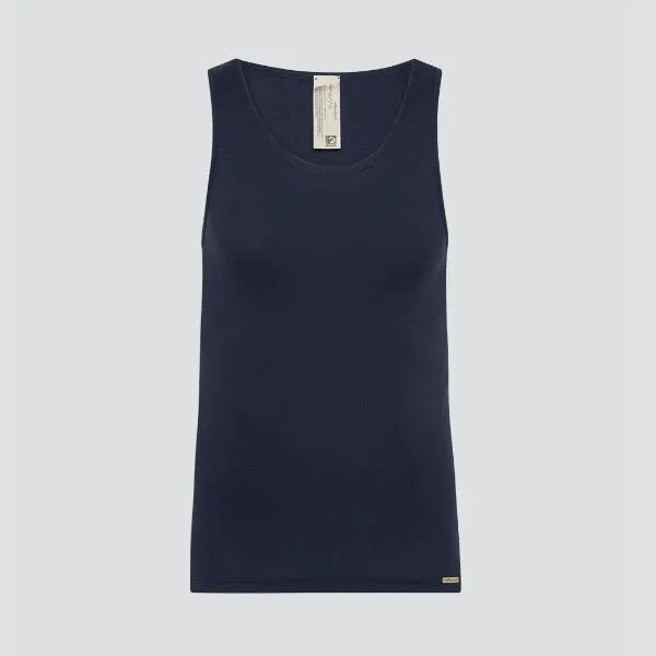 comazo|earth comazo|earth Fairtrade Shirt ohne Arm Feinripp, marine und bio-natur | GOTS zertifiziert, Marine, – Produktbild 2 von 2