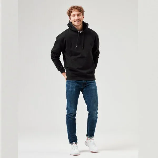 COREBASE COREBASE Hoodie / Kapuzenpullover / 100% Bio-Baumwolle, Schwarz, – Produktbild 4 von 4