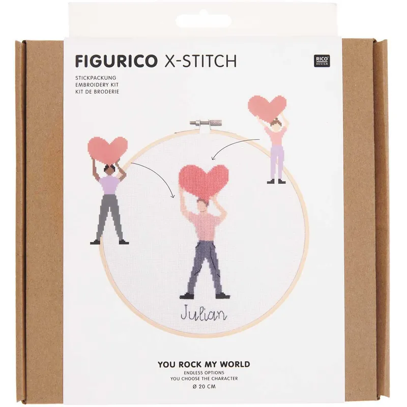 Rico Design Rico Design Figurico Stickpackung You Rock My World 20cm – Produktbild 1 von 1