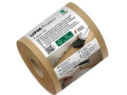 UPM UPM Abdeckpapier, Kraftpapier selbstklebend, 50 g/m², Länge 50 m, Breite 75 mm – Produktbild 1 von 1