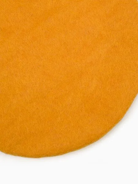 myfelt myfelt Flachfilz Sitzauflage (⌀ 36 cm, 36 x 36 cm), Ockergelb (risa), – Produktbild 3 von 4