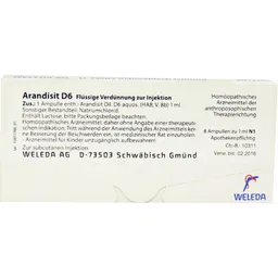 Weleda WELEDA ARANDISIT D 6 Ampullen 8X1 ml Ampullen – Produktbild 1 von 1