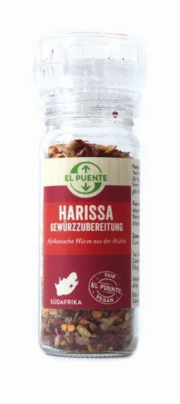 El Puente El Puente Harissa Würzige Gewürzzubereitung in der Mühle | Fair Trade | Vegan | Glutenfrei – Produktbild 1 von 1