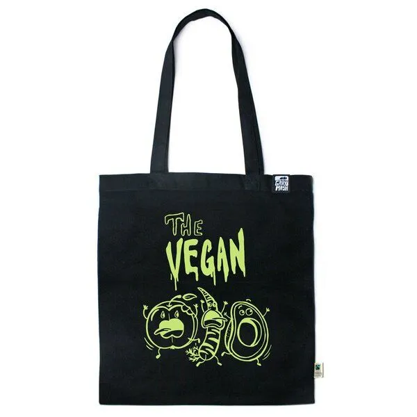 Gary Mash Gary Mash Baumwolltasche mit Veggie Vegan Spruch aus Biobaumwolle – Produktbild 1 von 8