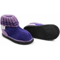 HANS NATUR Kinder Hausschuhe Hüttenschuhe pflaume Gr.25 – Produktbild 1 von 1