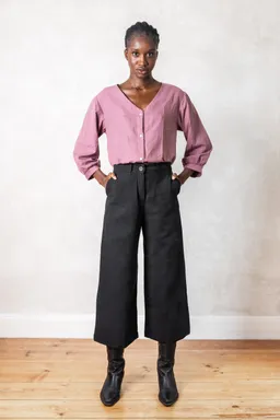 Jyoti - Fair Works Jyoti - Fair Works Damen vegan Culotte Hemani Schwarz – Produktbild 1 von 1