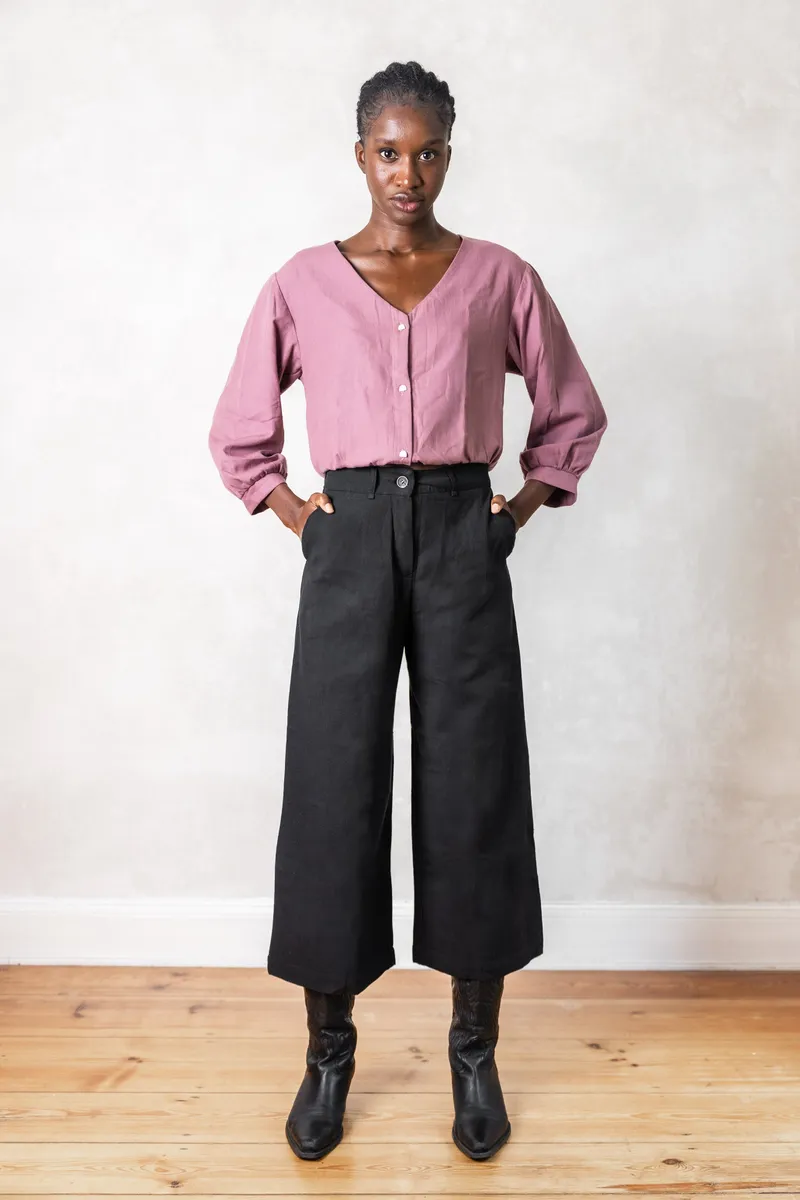 Jyoti - Fair Works Jyoti - Fair Works Damen vegan Culotte Hemani Schwarz, Schwarz, – Produktbild 1 von 1
