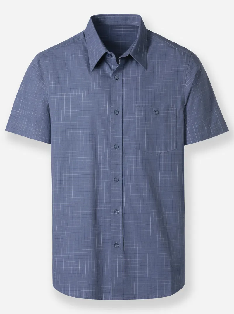Catamaran Kurzarm-Hemd rauchblau, Rauchblau, – Produktbild 1 von 2