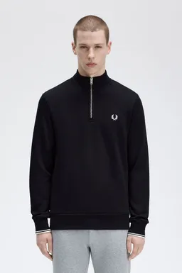 Fred Perry Fred Perry Half Zip Pullover Schwarz - Größe S – Produktbild 1 von 1