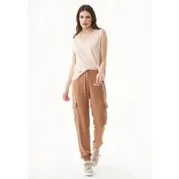 ORGANICATION ORGANICATION Cargohose aus LENZING ECOVERO, Braun(dark hezelnut), – Produktbild 1 von 1