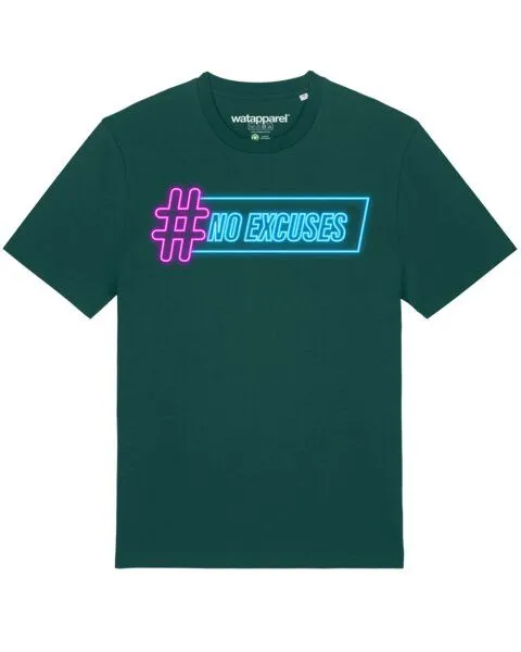 watapparel watapparel T-Shirt Unisex No Excuses, Glazed green, – Produktbild 1 von 3