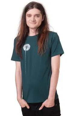 Hirschkind Hirschkind Bio- & Fair-Trade-Männershirt "Pusteblume" tannengrün – Produktbild 1 von 1