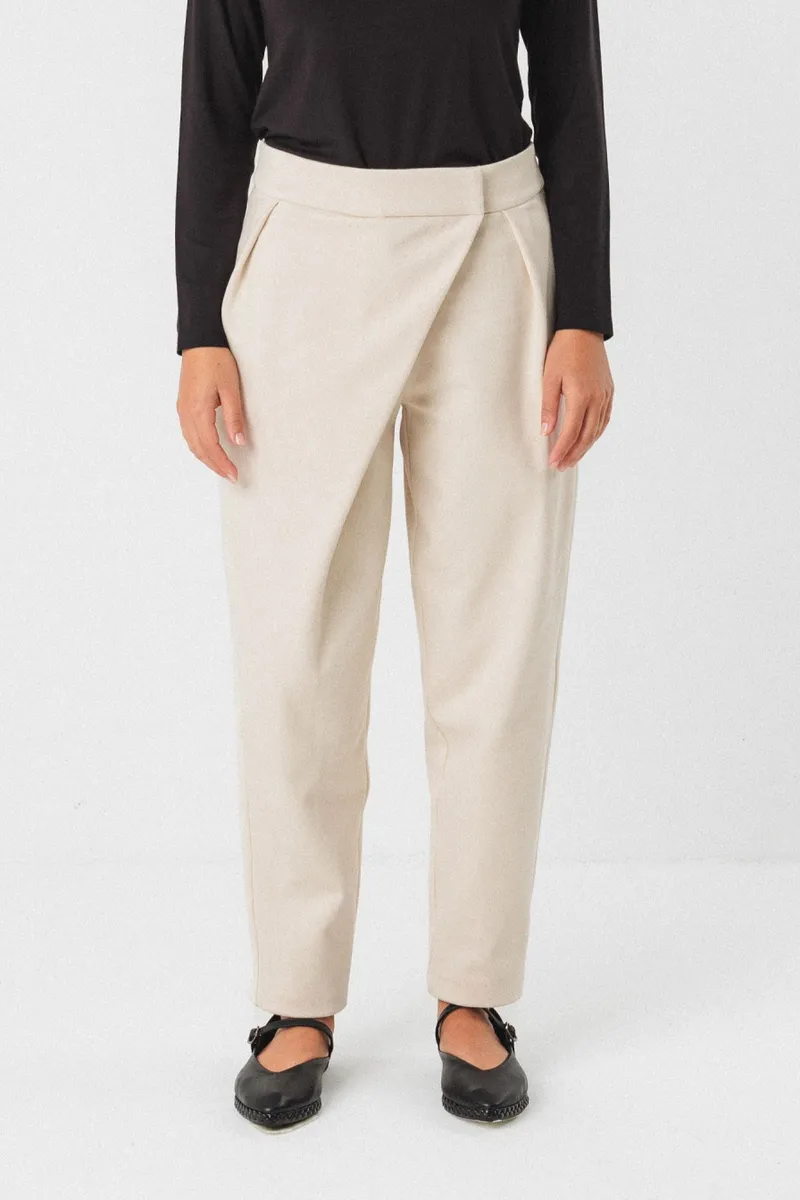 SKFK SKFK Damen vegan Hose Goiane Beige, Beige, – Produktbild 2 von 2