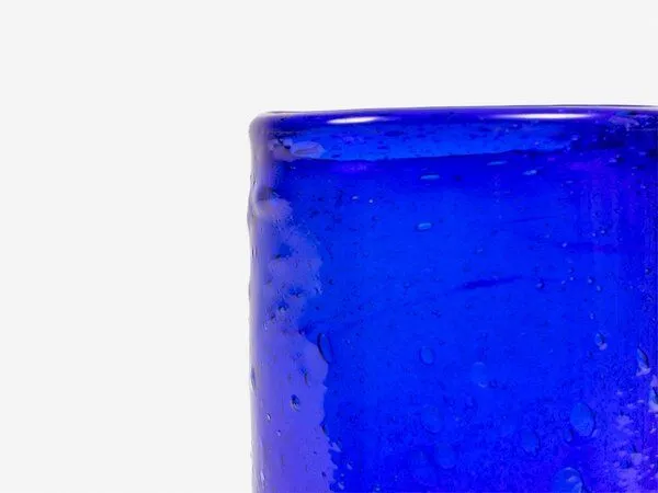 El Puente El Puente Saftglas | Fair Trade & Handmade aus Ägypten, Blau, – Produktbild 2 von 2