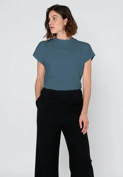 THOKKTHOKK ThokkThokk TT75 Boxy T-Shirt (GOTS, vegan), Sea blue (blau), – Produktbild 4 von 5
